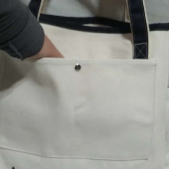 SALE! Lands End Thick Canvas Tote Gently Used (#28) - Picture 4 of 14